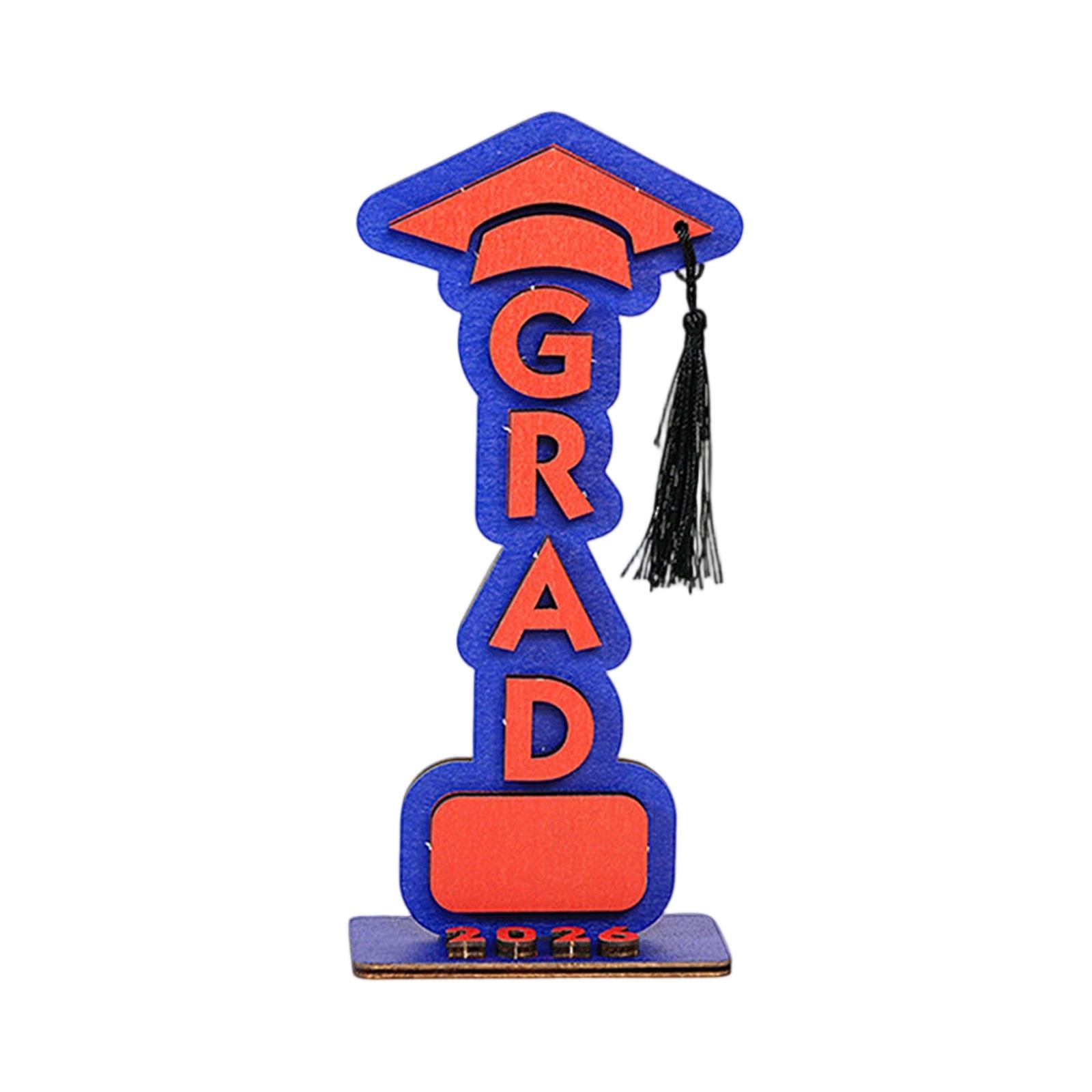 

Three Dimensional 2026 Graduation Wooden Holiday Decoration Ornaments Graduation Gifts One Size