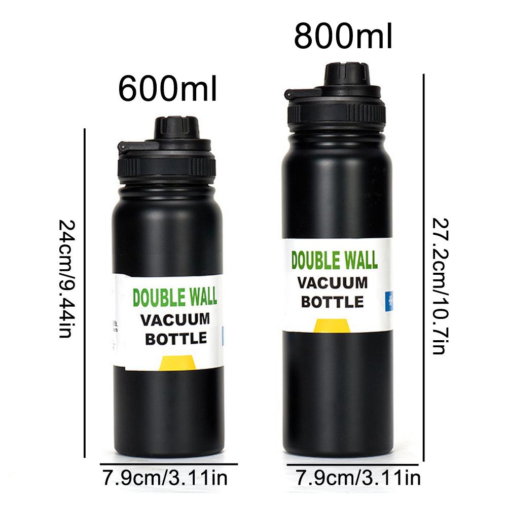 600ML/800ML Lauko termosas Nešiojamas virdulys Vandens butelis su arbatos filtru 304 nerūdijančio plieno termo puodelis Nepraleidžianti kolba Sportui