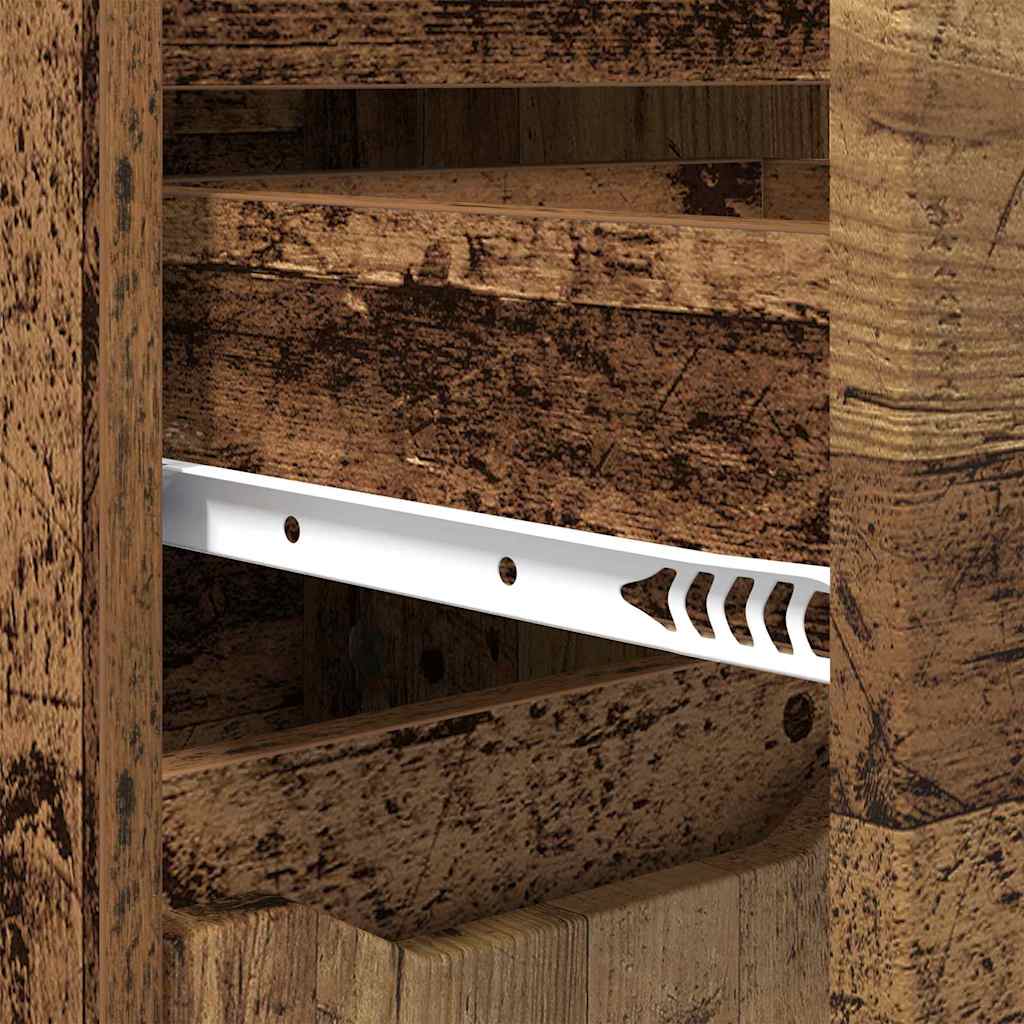 Bathroom Cabinet Reclaimed Wood Look 30.5 x 30 x 101 cm Engineered Wood