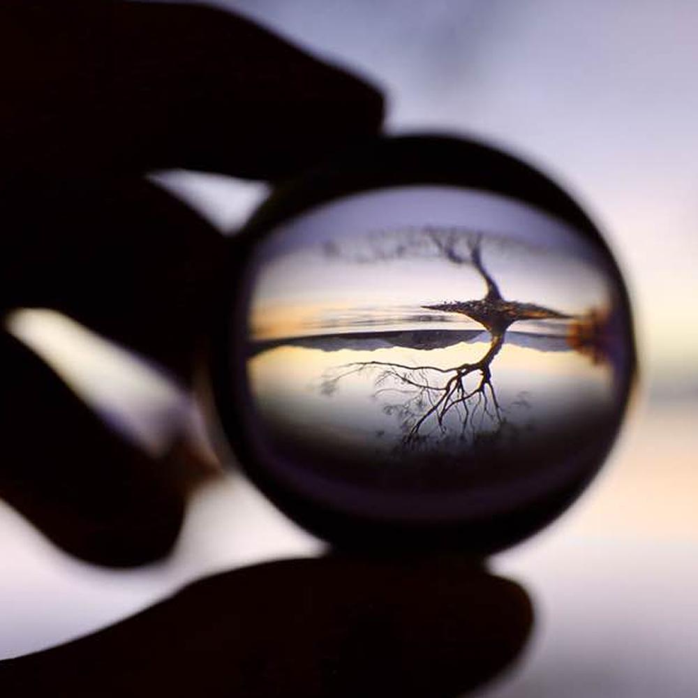 Transparent Crystal Ball Household Decoration Solid Photography Glass Different Angle of the World 40mm
