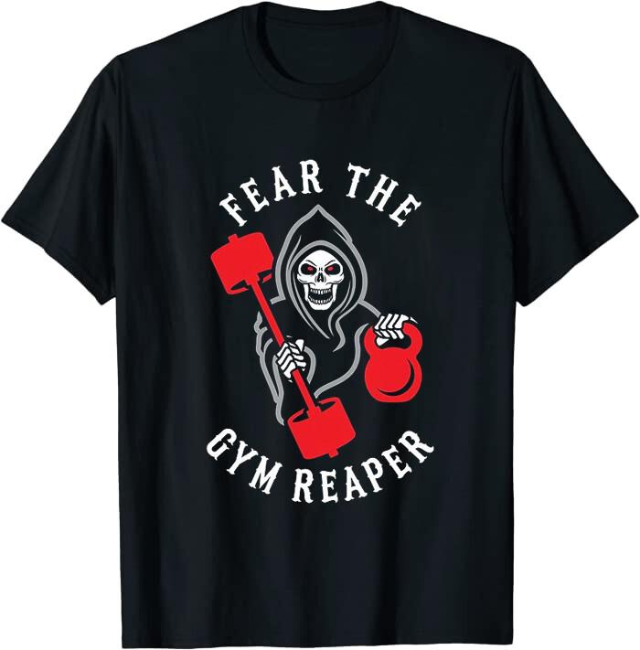 Fear The Gym Reaper Halloween fitness Classic Tee T-Shirt