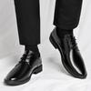 Men's casual shoes, fashionable and casual men's leather shoes, breathable business men's shoes, large size