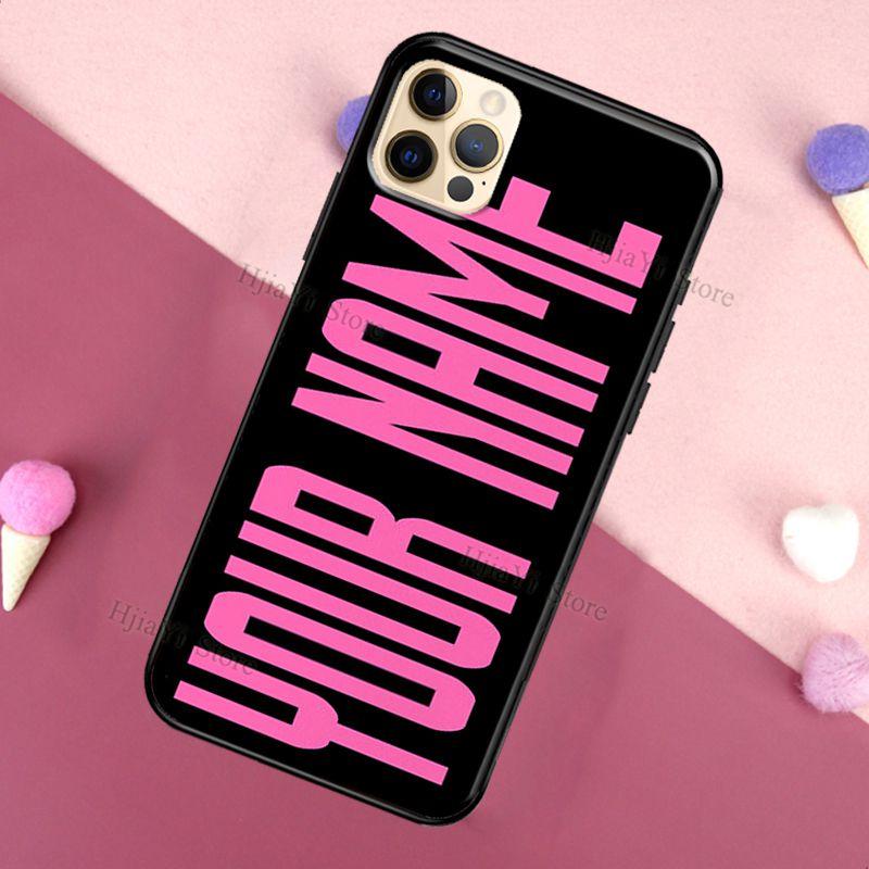 PERSONALISED CUSTOM MARBLE YOUR NAME For iPhone 12 Pro Max 13 Mini Case For iPhone 11 Pro Max XS X SE 2020 7 8 Plus XR Cover