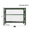 Jixiong Heavy-Duty 3-Tier Storage Rack with Wheels