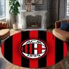 1pc A-AC Milan Carpet, Round Rug, Comfortable, Suitable for Entryways, Living Rooms, Office, And Bedrooms, Christmas Decoration