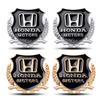 DNFC9 2pcs 3D Car Body Emblem Metal Stickers Trunk Window Decal For Honda Mugen Jazz Fit CRV Civic Type R Accord Odyssey Accessories