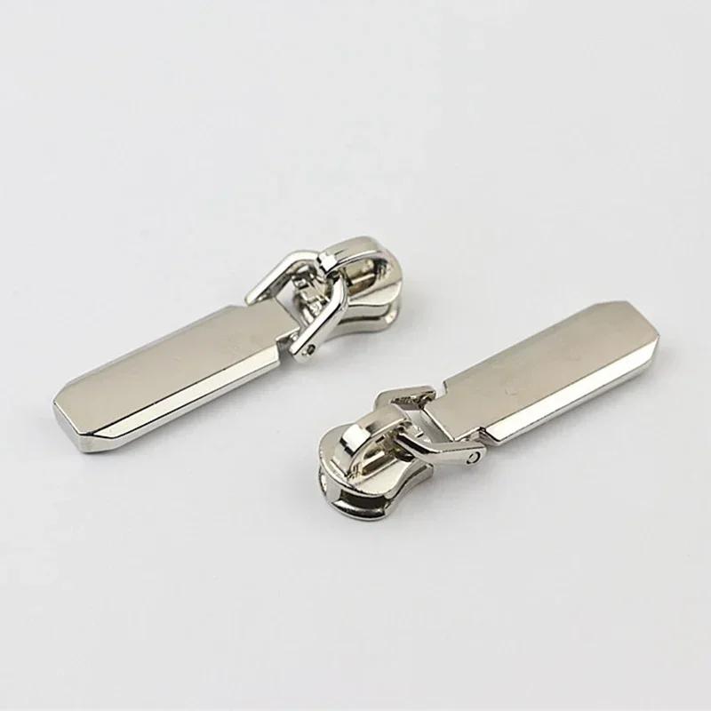 5/10/20Pcs Meetee 5# Zipper Slider for Metal Zips Handbag Purse Zippers Puller Head Jacket Replace Zip Closure Repair Accessory