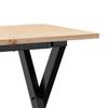 Coffee Table with X shaped Frame 110 x 40 x 45 cm Solid Pine Wood & Steel