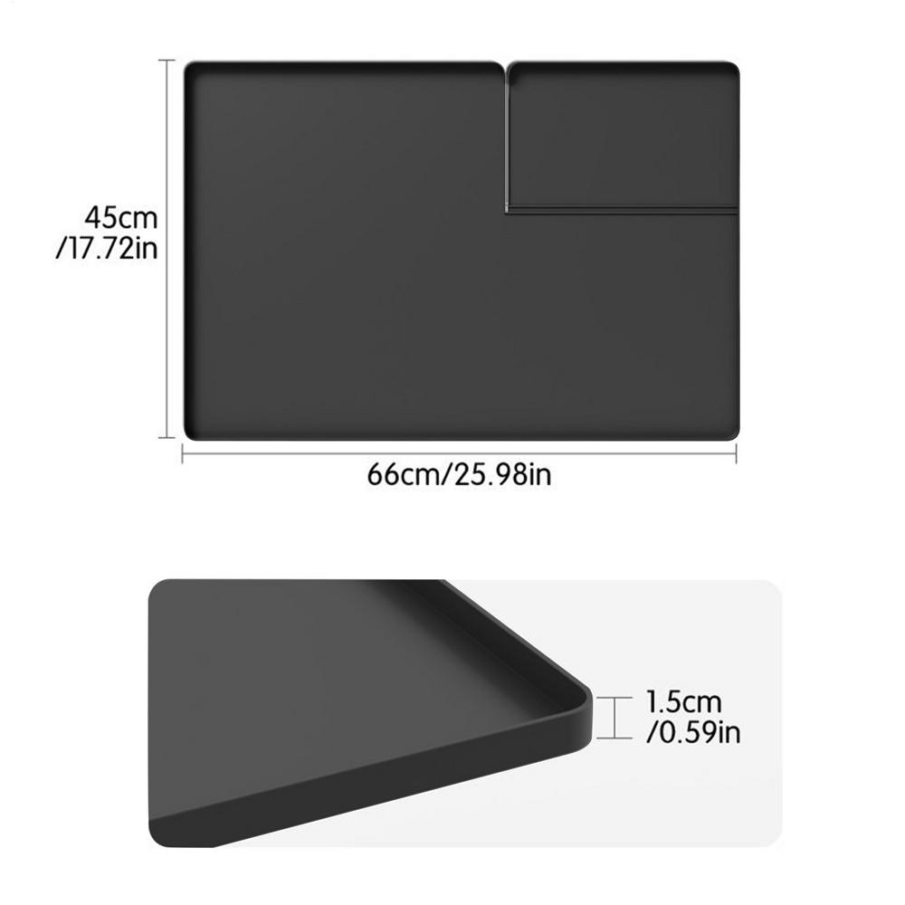 

Dryer Top Cover With Lint Collection Hole Washer And Dryer Mat 26x18in Silicone Non-Slip Washing Machine Topper For Kitchen Work