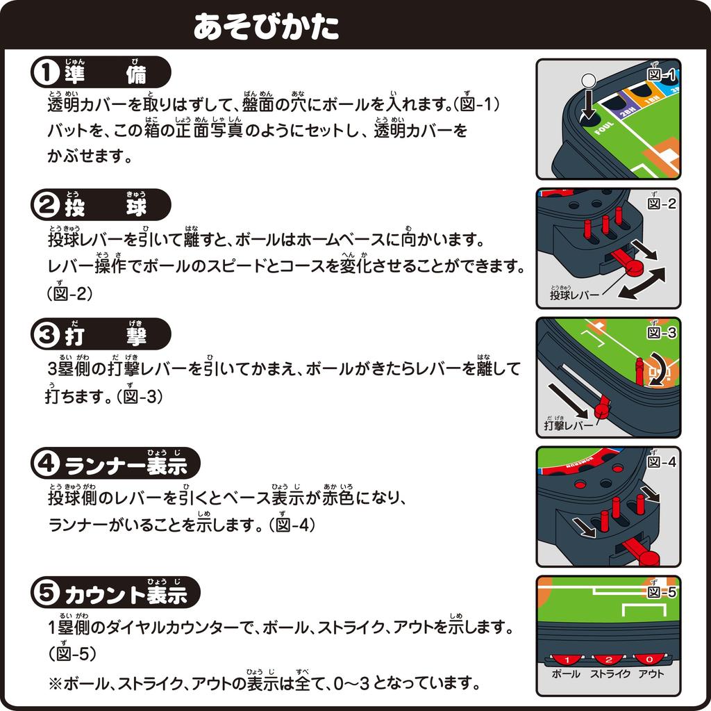 EPOCH Baseball Board Game, Junior Samurai Japan National Team Version, ST Mark Certified, Ages 5 and Up, Toy Game, 2 Players