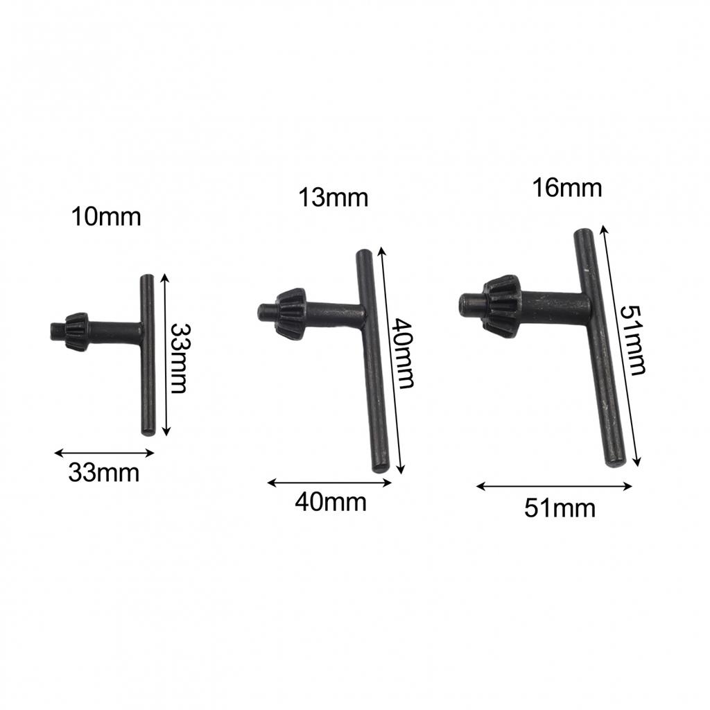 Compact And Lightweight 3PCS Wrench Set Drill Chuck Wrench Easy Compatibility