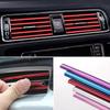 BJN1 5-color Strip Clip Bright Strip Electroplating Car Decoration Clip Decoration U-shaped Straight Strip Electroplating Chromium