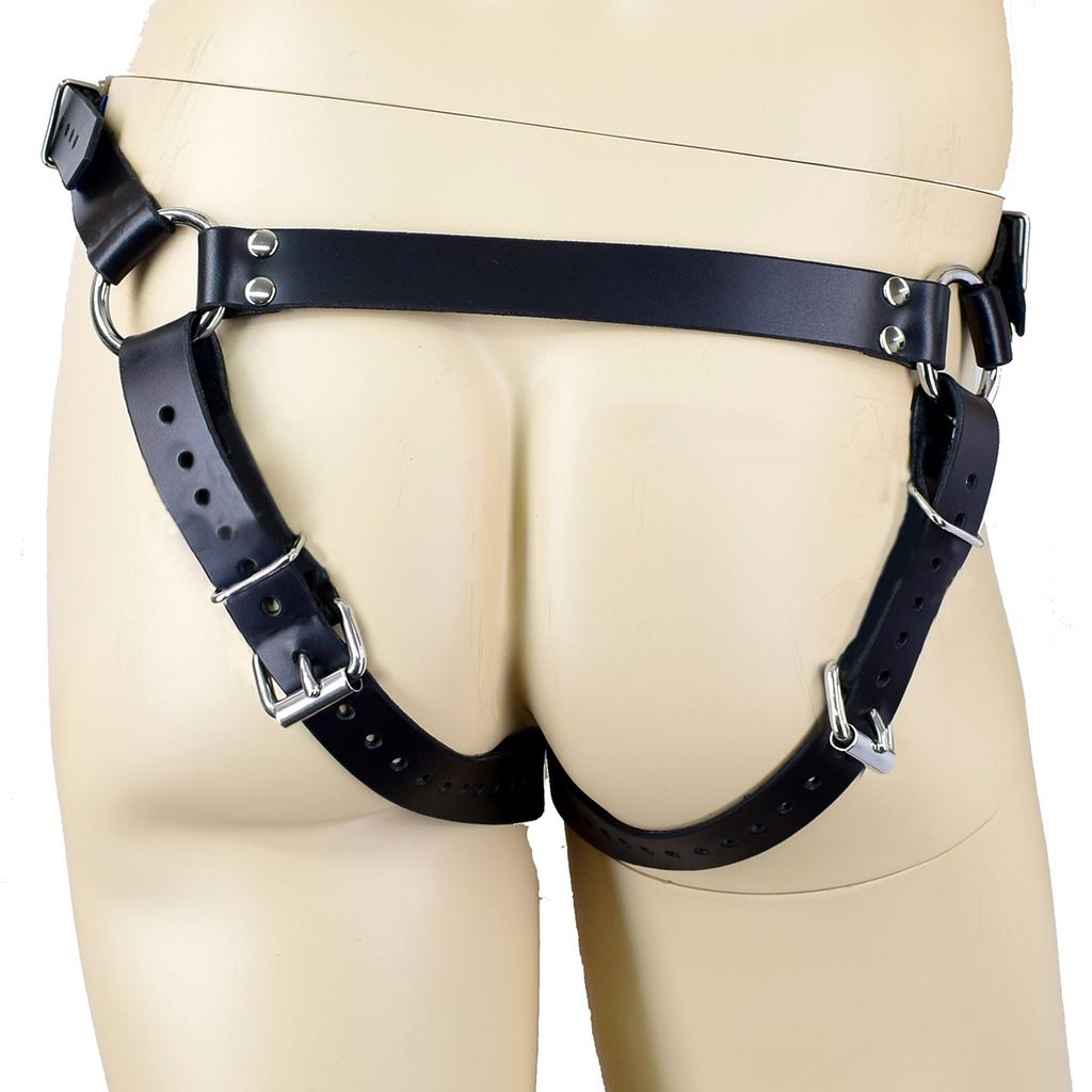 Sexy Leather Butt Plug Bondage BDSM Fetish Sex Toys For Up To 2 Inch Base Size Butt Plugs