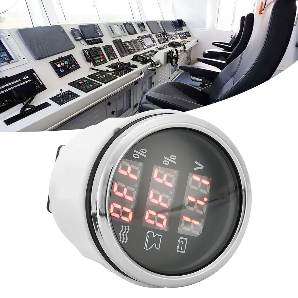 52MM 2in 3‑In‑1 Water Level Meter Sewage Gauge Voltage Instrument 0‑190 Ohm EU Standard