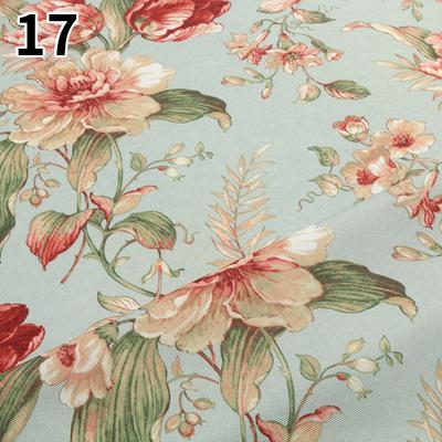 100cmx145cm Pastoral Style Flower Printed Fabric Polyester Faux Linen Fabric For Diy Sofa Pillow Tablecloth Cushion Upholstery