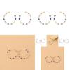 Colorful Star Hoop Earrings For Women Geometric Alloy Fashion Jewelry