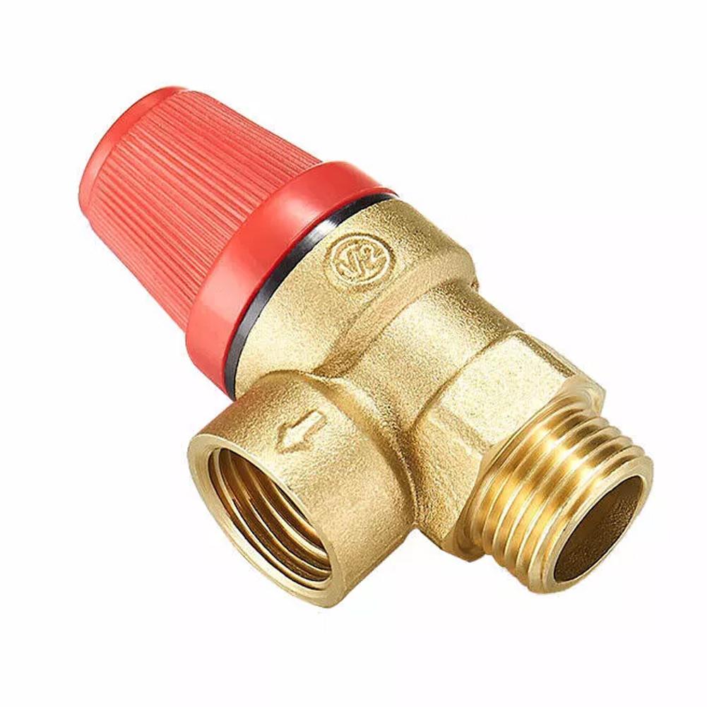 Quick and Easy Installation of Brass Safety Valve Drain Relief Switch for Solar Water Heater Inner & Outer Wire