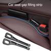 2Pc Car Seat Gap Filler Organizer Pu Waterproof Car Seat Gap Plug Strip With 2 Grooves Seat Gap Storage Auto Interior Accessorie