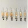 C17 C22 LED Filament Candle Bulb, 230V, 2W, 2200K, for Candlesticks, Nightlights, Pendant Lights, and Decorative Bulbs.