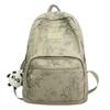 Schoolbag Large-capacity Computer Travel Backpack Simple New College Student Printed Schoolbag Niche High-value Versatile Backpack