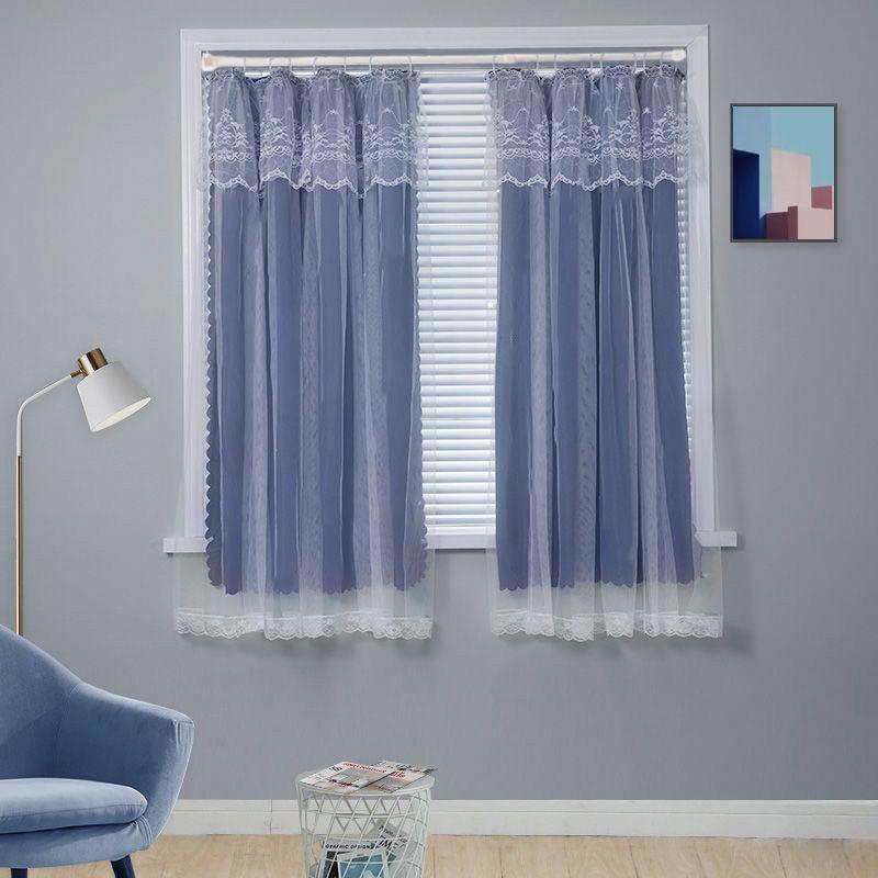 Punch-Free Solid Color Blackout Curtains for Dorms & Bedrooms