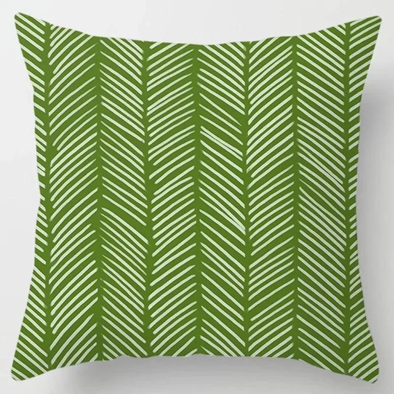 Luxury Home Decor Cushion Cover Office Decor Pillow Cover Tropical Plant Close Up Cactus Pattern Pillow Cover