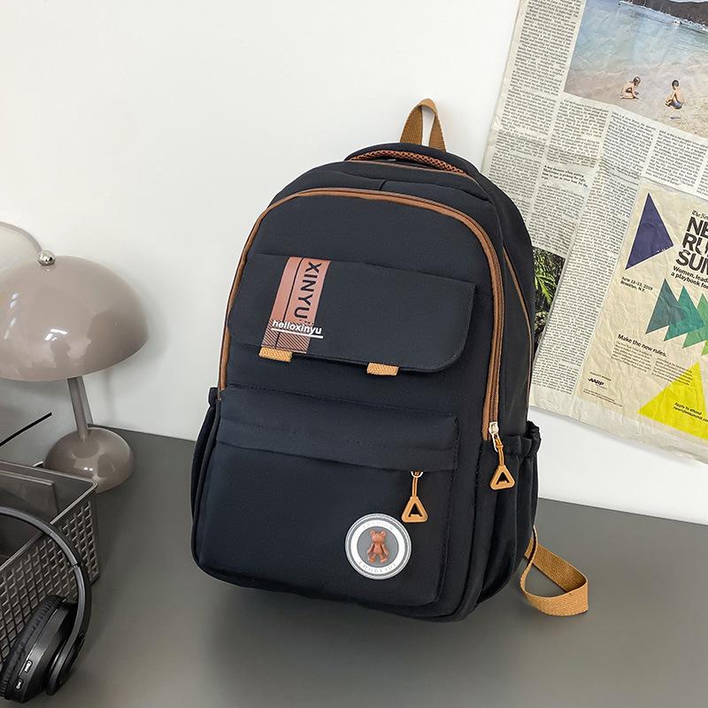 Schoolbag Japanese fresh and simple backpack unisex student schoolbag leisure commuting versatile going out travel backpack