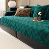 Luxury Solid Color Sofa Cushion Mat Four Seasons Universal Non-slip Dust-proof Warm Sofa Towel Couch Slipcover for Home Decor