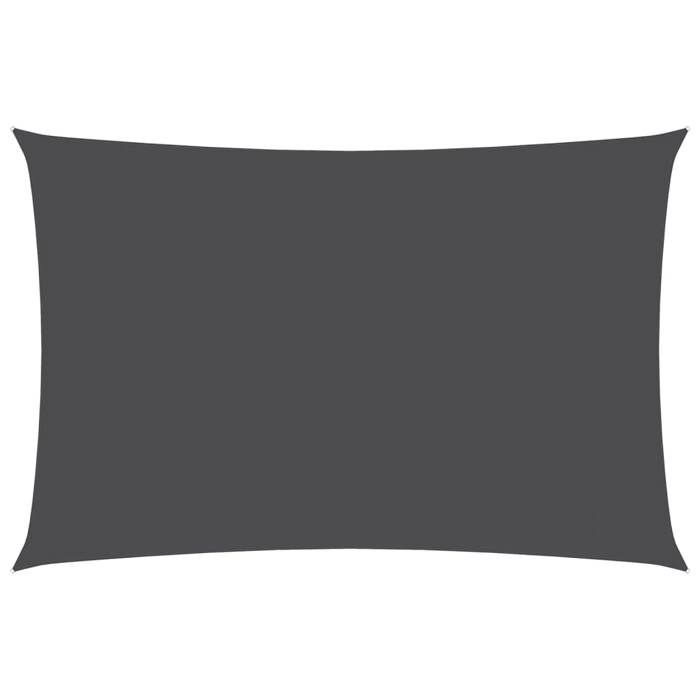 Voile de parasol - Maison Exclusive - Tissu Oxford PU - Rectangulaire 6x8 m - Anthracite