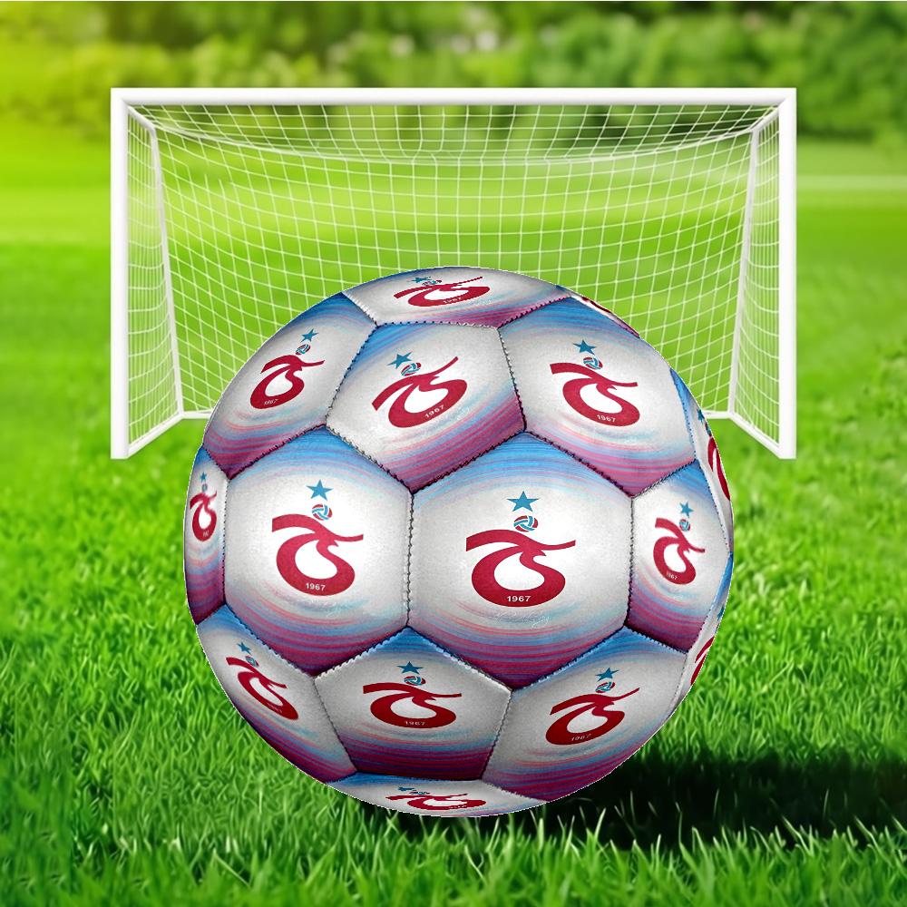 Turkish Football Club Emblem Soccer Ball Size 5 Soccer Ball, Machine-stitched, Durable, Suitable for Training and Matches Fan Gift