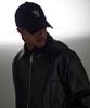 ATTENTIONROW Initial Logo Embroidered Ball Cap (Black)