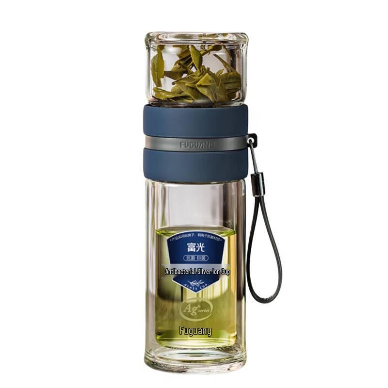 Fuguang Silver Ion Antibacterial Double-Layer Glass Tea Maker
