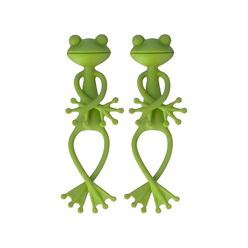 Green Frog Plant Clip Cute Plant Stand Gardening Gadgets Fixator for Flowers Vines Stem Holder Garden Accessories Plant Rack ZYF