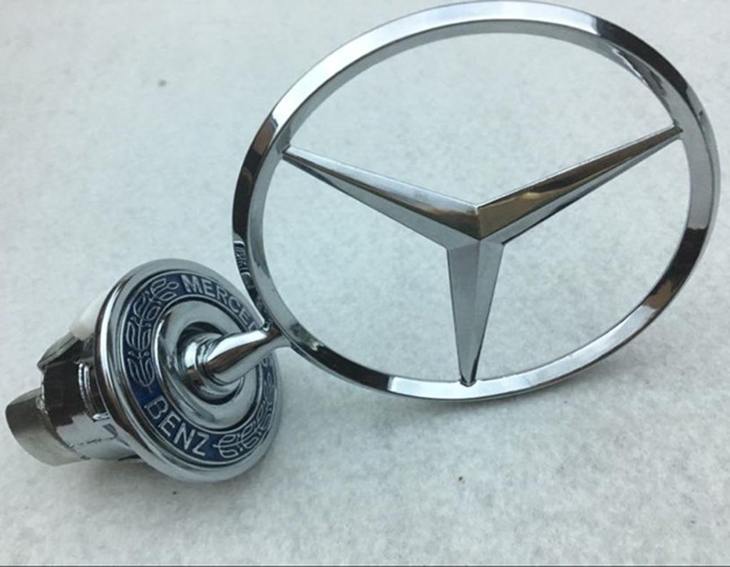 Premium Mercedes Benz Chrome Logo Hood Badge Emblem For Classic And Modern W201 W124