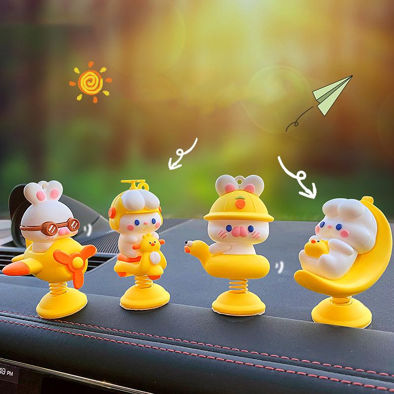 Anime Shaking Doll Car Interior Decoration Car Panel Dashboard Decoration Pvc Car Ornament Doll Auto Interior Accessories Gift