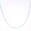 HARANG HR 45N_Labradorite Aquamarine Beads Necklace
