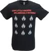 Heren Zwart Stijve Kleine Vingers Ontvlambaar Materiaal T-shirt IL573 Unisex T-shirt