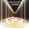 480LED/m COB LED Strip Light 12V 24V DC Plug/2Pin Wire Hight Bright Waterproof Flexible Tape Warm Natural White 5M10M 20M 0.5M