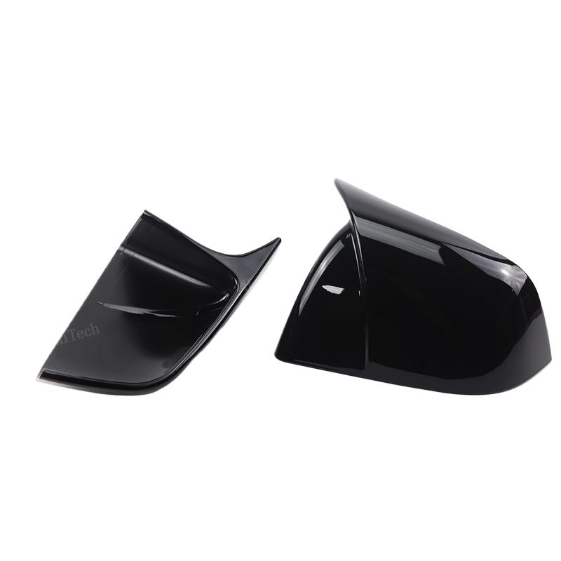 High quality ABS Carbon Fiber Horned Style Side Rear View Mirror Cover Cap for Tesla Model 3 Y 2017 -2023