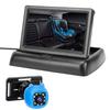 1080P Baby Car Camera, Baby Camera with 4.3  Foldable Monitor, Night Vision, 150 Degrees  Wide View Angle, 360 Degrees