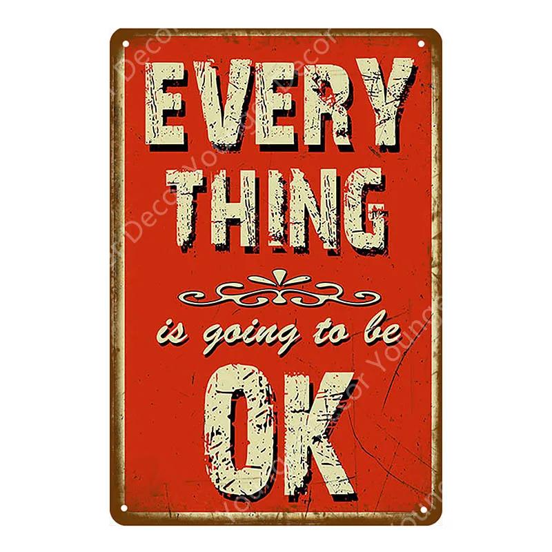 Happiness Is Love Metal Poster Tin Signs Plate Wall Decoration Vintage Art Painting Family Kitchen Rule Plaque Home Decor YJ155