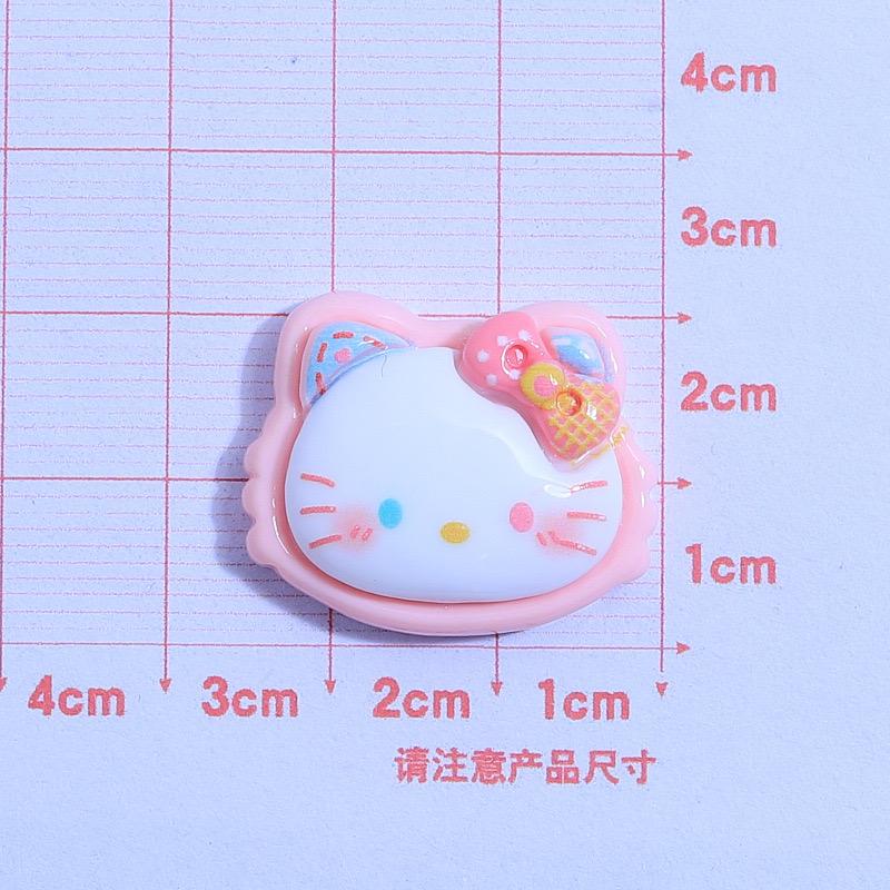 10 Pcs New Kawaii Cartoon Kitten, Puppy, Rabbit Resin Flat Back Scrapbook Figurine Diy Bow Decor Accessories Crafts A14