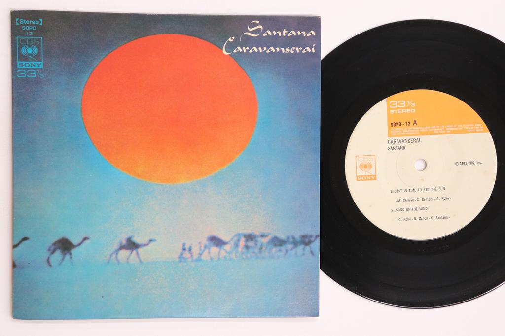 7inch Record SANTANA Caravanserai SOPD13 CBS SONY 1973 Japan Rock Used