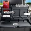 Car Backseat Multifunctional Organizer Folding Table Food Tray Drink Holder ABS