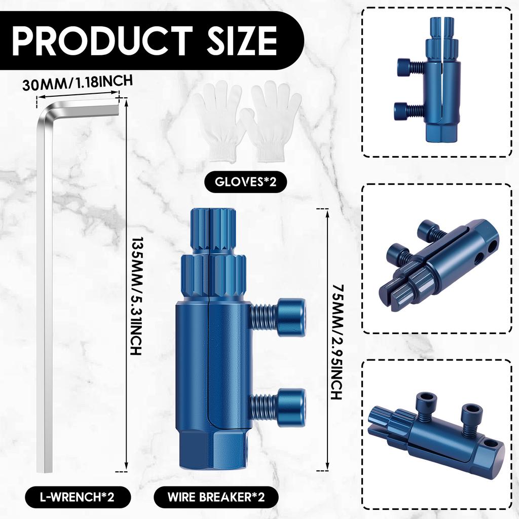 Faucet Stripped Screw Extractor Steel Broken Pipe Extractor Removal Tool for 1/2 Inch and 3/4 Inch Pipes with Ergonomic Handles