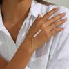 New Simple Pearl Finger Bracelet for Women Exquisite Sweet Beaded Bracelet Boho Casual Hand Chain Vintage Versatile Jewelry Gift
