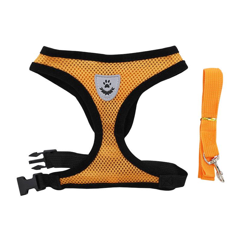 

Уличная шлейка жилетного типа для выгула собак и комплект поводка Extra Large оранжевый