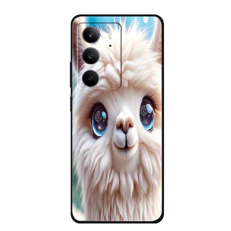 For Realme C75 Phone Case 6.72" Fashion Black Silicone Soft Coque For Realme C75 C75x V70s 14x Back Cover Case C 75 Protective