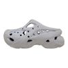 Crocs Chinelo Gaiola de Bico Redondo Solado Grosso Calçado Feminino Cinza 211141-CINZA