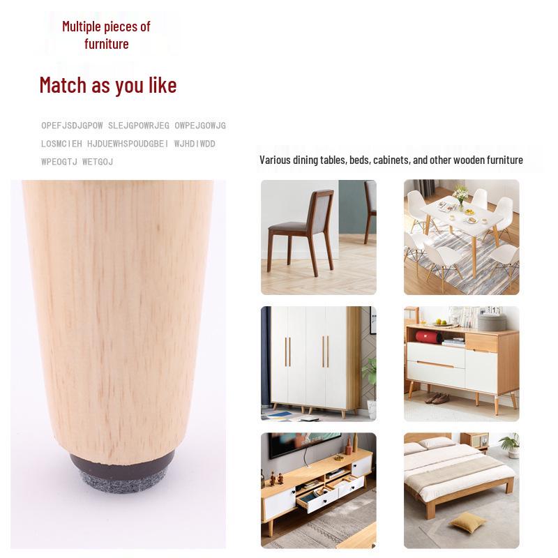 Nylon Anti-Slip Furniture Leveling Feet with Felt Pads